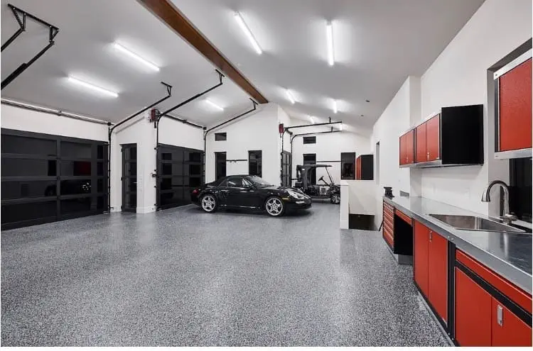 Residential Garage Epoxy Floor Completed