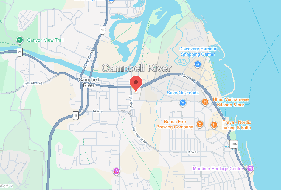 Campbell River service area map