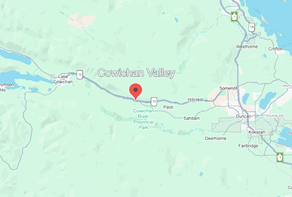 Cowichan Valley service area map