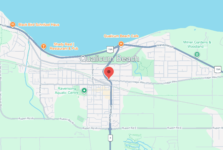 Qualicum Beach Service area map