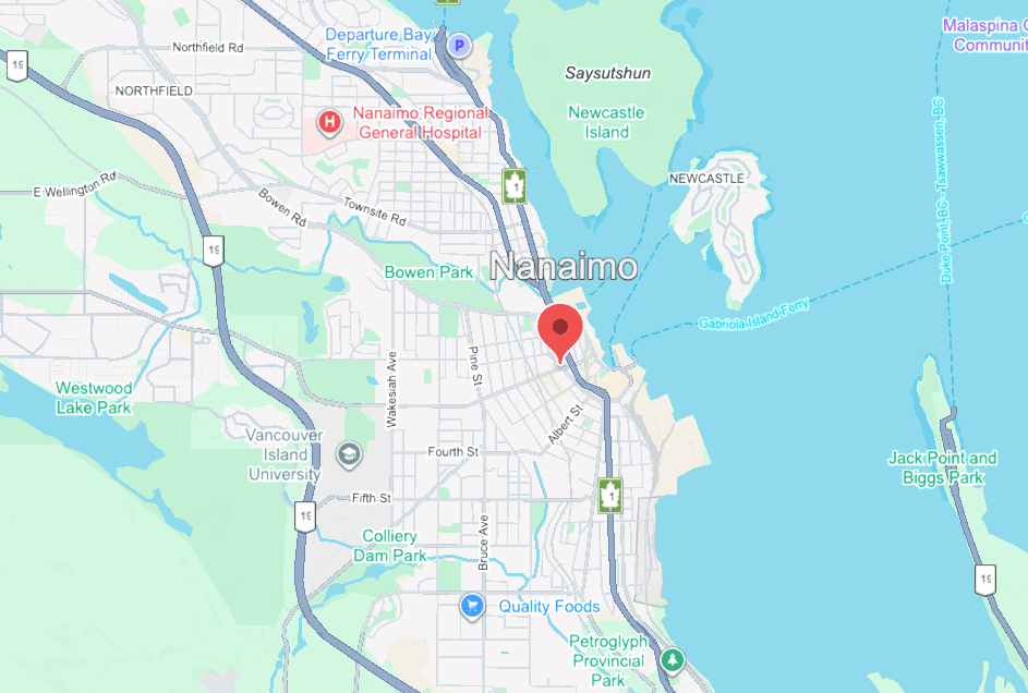 nanaimo service area map